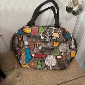 Colorful Forest Print Handbag